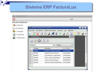 Sistema ERP FacturaLux
 