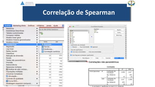 Correlação de Spearman
EGVILELA
 