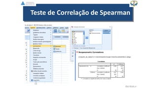 Teste de Correlação de Spearman
EGVILELA
 