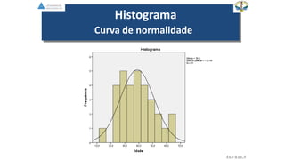 Histograma
Curva de normalidade
EGVILELA
 