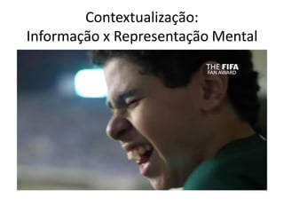 Contextualização:
Informação x Representação Mental
 