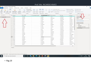 Prof. Me. RICARDO KRATZ
 Pág 19
Power BI
 