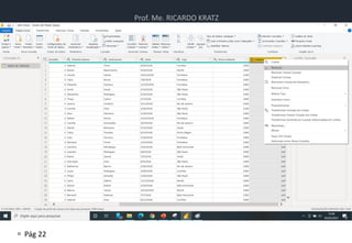 Prof. Me. RICARDO KRATZ
 Pág 22
Power BI
 