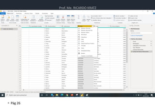 Prof. Me. RICARDO KRATZ
 Pág 26
Power BI
 