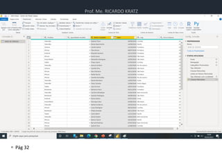 Prof. Me. RICARDO KRATZ
 Pág 32
Power BI
 