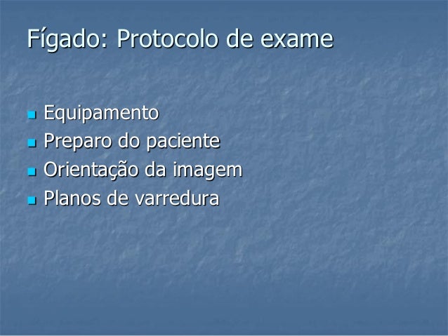 Exame do figado