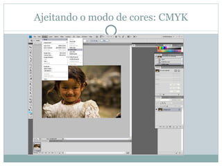Ajeitando o modo de cores: CMYK 