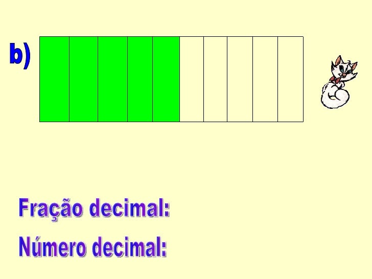 Dada A Fração Diga Que Número Decimal Ela Representa