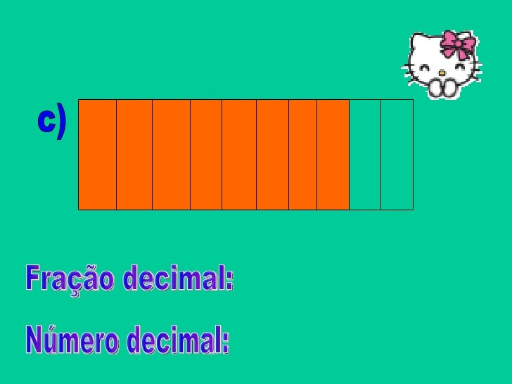 Dada A Fração Diga Que Número Decimal Ela Representa