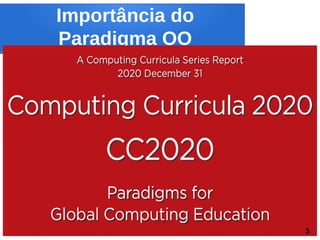 Importância do
Paradigma OO
3
 