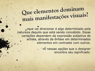 Design Digital Percepção e Comunicação Visuaç