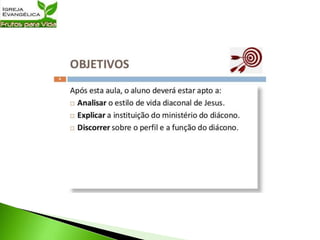 Dons Ministeriais | Três aulas