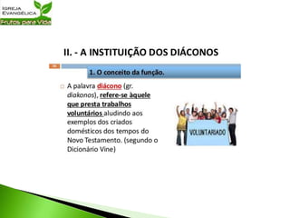 Dons Ministeriais | Três aulas