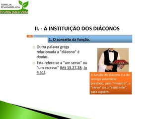 Dons Ministeriais | Três aulas