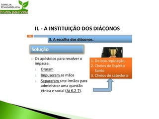 Dons Ministeriais | Três aulas