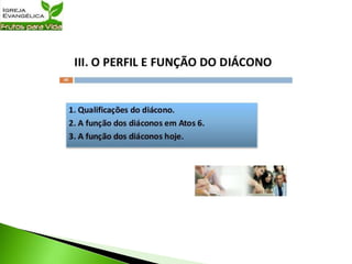 Dons Ministeriais | Três aulas