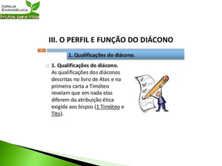 Dons Ministeriais | Três aulas