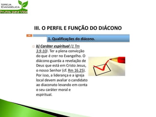 Dons Ministeriais | Três aulas