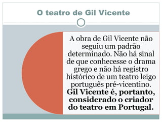 O teatro de Gil Vicente
 