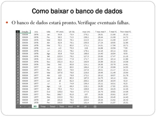 Como baixar o banco de dados
 O banco de dados estará pronto.Verifique eventuais falhas.
 