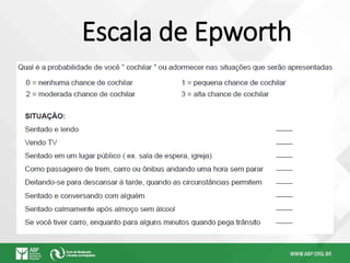 Escala de Epworth
 