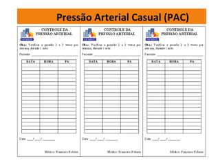 Pressão Arterial Casual (PAC) 
