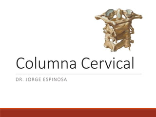 Columna Cervical
DR. JORGE ESPINOSA
 