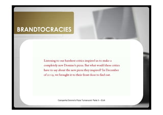 BRANDTOCRACIES




          Campanha Domino's Pizza Turnaround- Parte II – EUA
 