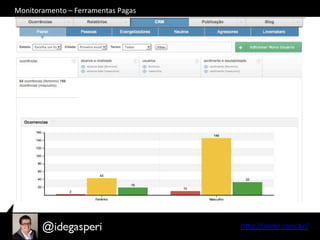 hQp://seekr.com.br/	
  
Monitoramento	
  –	
  Ferramentas	
  Pagas	
  
 