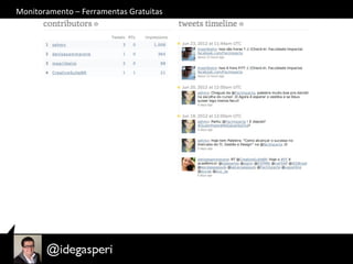 Monitoramento	
  –	
  Ferramentas	
  Gratuitas	
  
 