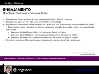 hQp://ow.ly/bMyUa	
  	
  
Gestão	
  –	
  Métricas	
  
 