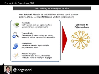 Produção	
  de	
  Conteúdo	
  e	
  SEO	
  
 