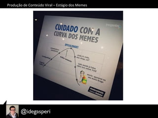 Produção	
  de	
  Conteúdo	
  Viral	
  –	
  Estágio	
  dos	
  Memes	
  
 