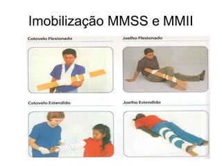Imobilização MMSS e MMII
 