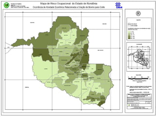 Elaboração de mapa de risco ocupacional no Estado de Rondônia
baseado em tecnologia de Georeferenciamento
 
