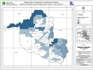 Elaboração de mapa de risco ocupacional no Estado de Rondônia
baseado em tecnologia de Georeferenciamento
 
