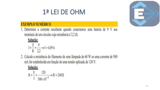1ª LEI DE OHM
26
 