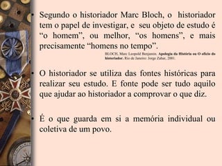 Aula de introdução aos estudos Históricos | PPTX