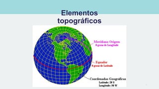 Elementos
topográficos
7
 