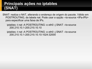 Tutorial sobre iptables | ODP