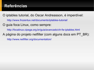 Tutorial sobre iptables | ODP