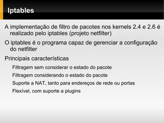 Tutorial sobre iptables | ODP