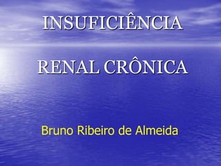 INSUFICIÊNCIA

RENAL CRÔNICA


Bruno Ribeiro de Almeida
 