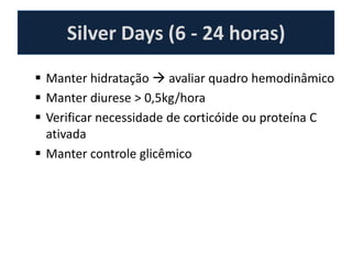Disfunção CardiovascularPAS < 90 mmHg ou PAM < 70 mmHg (por pelo menos 1h 