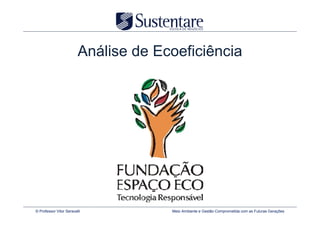 Análise de Ecoeficiência




© Professor Vitor Seravalli           Meio Ambiente e Gestão Comprometida com as Futuras Gerações
 