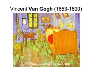 VincentVincent Van GoghVan Gogh (1853-1890)(1853-1890)
“Três crânios”. Paul Cézanne. 1900
“Quarto em Arles”. Van Gogh. 1888
 