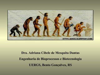 Dra. Adriana Cibele de Mesquita Dantas
Engenharia de Bioprocessos e Biotecnologia
      UERGS, Bento Gonçalves, RS
 