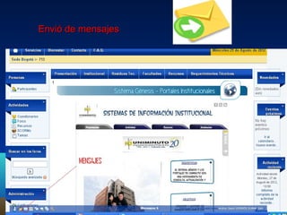 Envió de mensajes
 