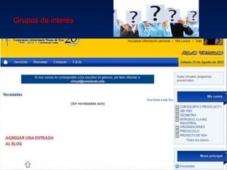 Grupos de interés
 