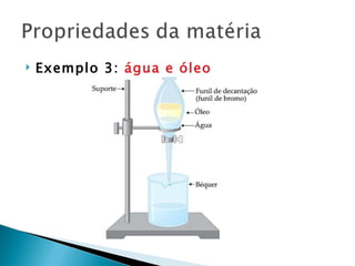    Exemplo 3: água e óleo
 